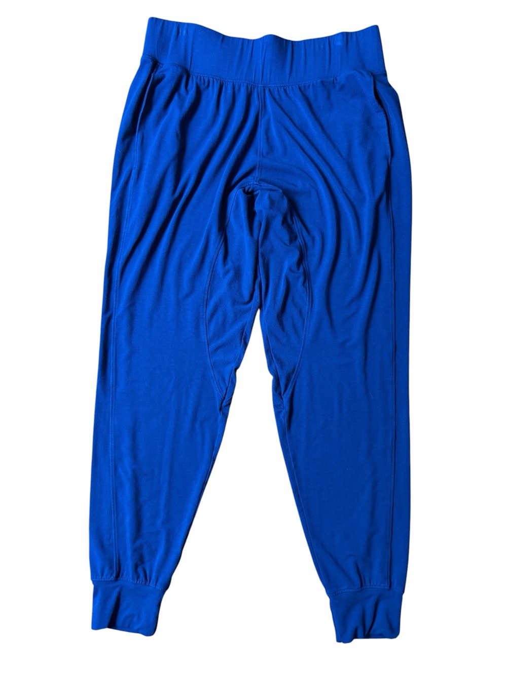 Miik Womens Pants Joggers Canadian-Made Ultra Soft Bamboo Rayon Cobalt Blue Sz S